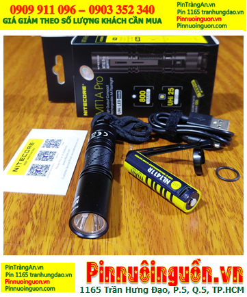 Nitecore MT1A PRO, Đèn pin siêu sáng Nitecore MT1A PRO với 800 lumens và tầm chiếu xa 250m chính hãng
