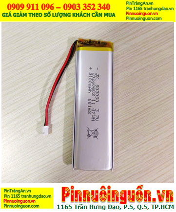 Pin LOA Bluetooth Pin sạc 3.7v Li-Polymer 903090 (với 3000mAh, 9mmx30mmx90mm) /Đã gắn sẳn mạch sạc