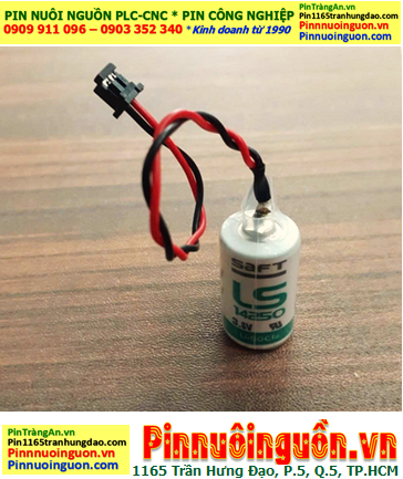 Saft LS14250, Pin nuôi nguồn PLC Saft LS14250 lithium 1/2AA 1200mAh chính hãng - Xuất xứ Pháp