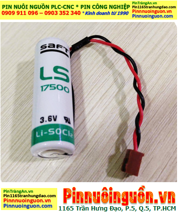 Saft LS17500 (Zắc VTC); Pin nuôi nguồn PLC Saft LS17500 lithium 3.6v A 3600mAh _Xuất xứ Pháp