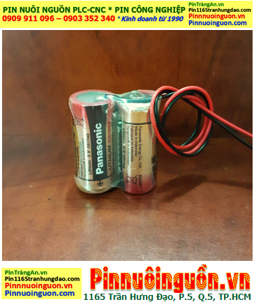 Panasonic CR123A, Pin nuôi nguồn PLC Panasonic CR123A Lithium 6.0v (2viên Kết đôi như hình)