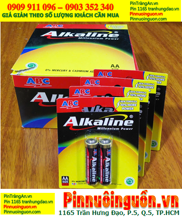 COMBO 01hộp (24vỉ=48viên) Pin AA 1.5v Alkaline ABC LR6 chính hãng _Giá chỉ 564.000/ hộp (24vỉ=48viên)
